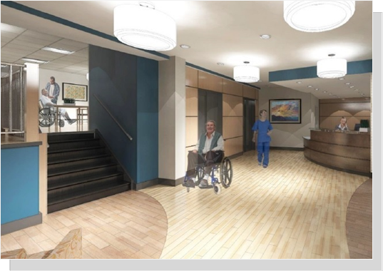 Interior of newly remodeled Annandale Healthcare Center